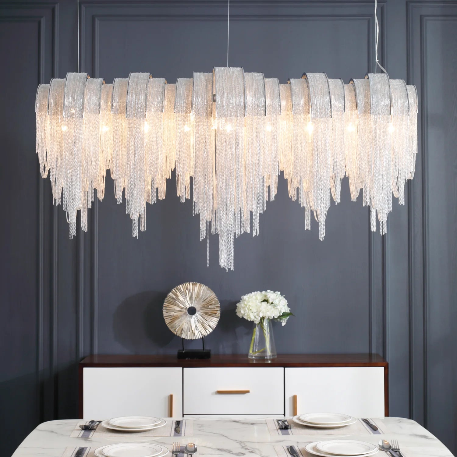 Length Chains Chandelier - Yiarolight