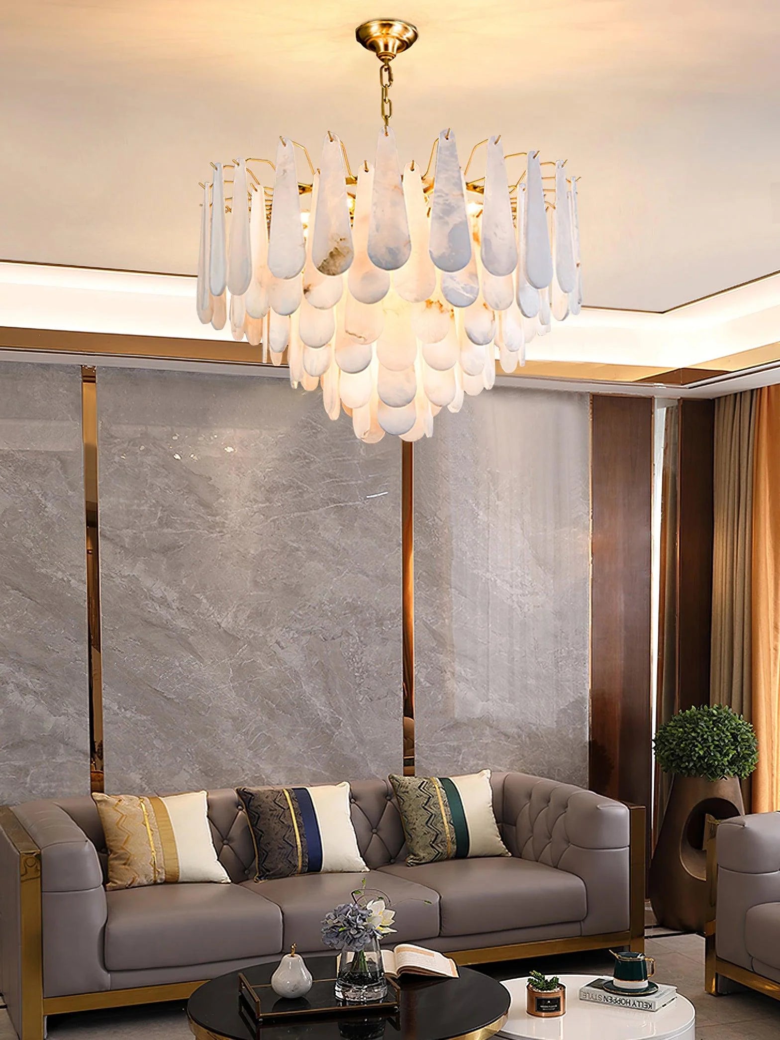 Leon Alabaster Chandelier - Yiarolight