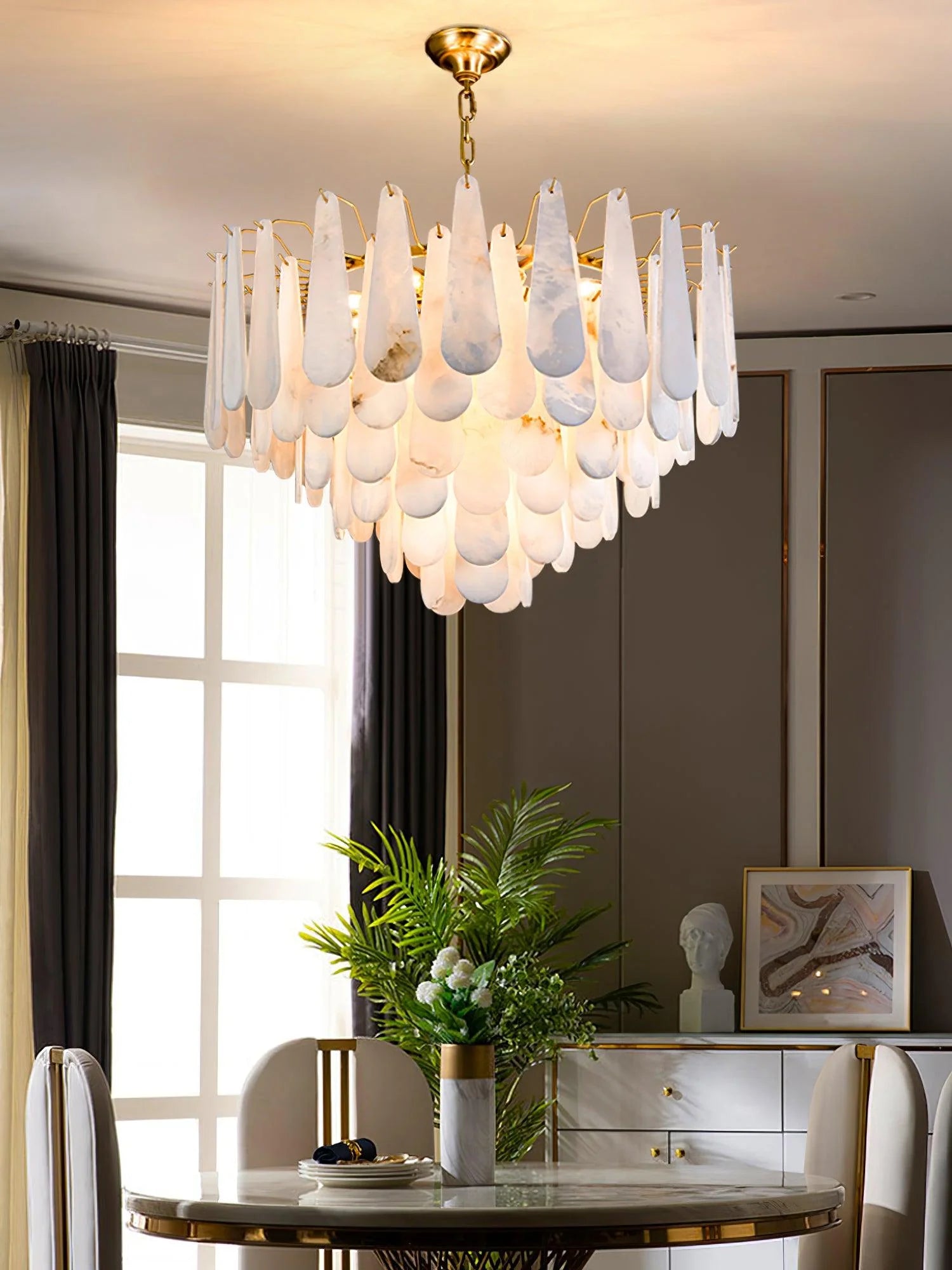 Leon Alabaster Chandelier - Yiarolight