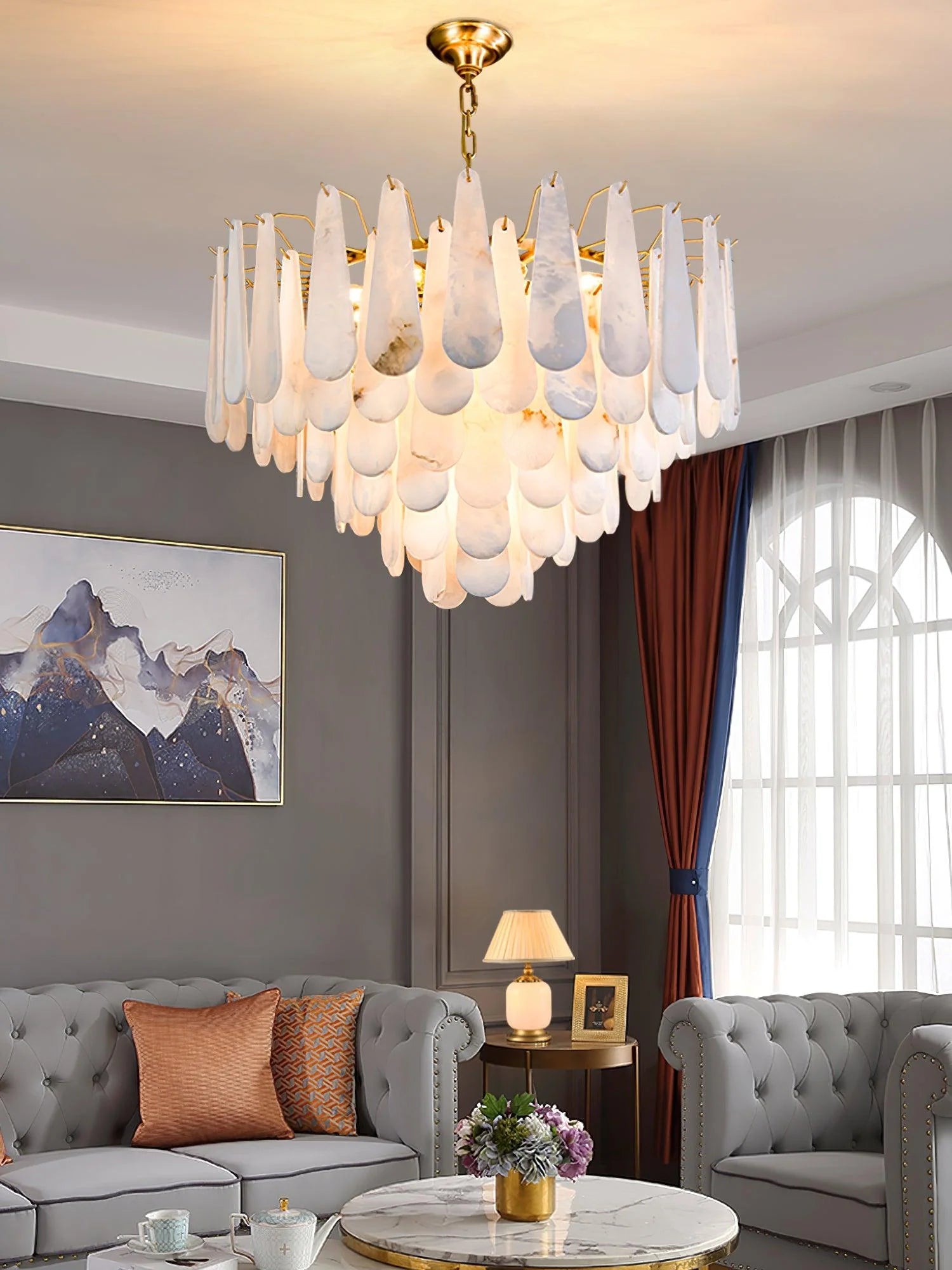 Leon Alabaster Chandelier - Yiarolight