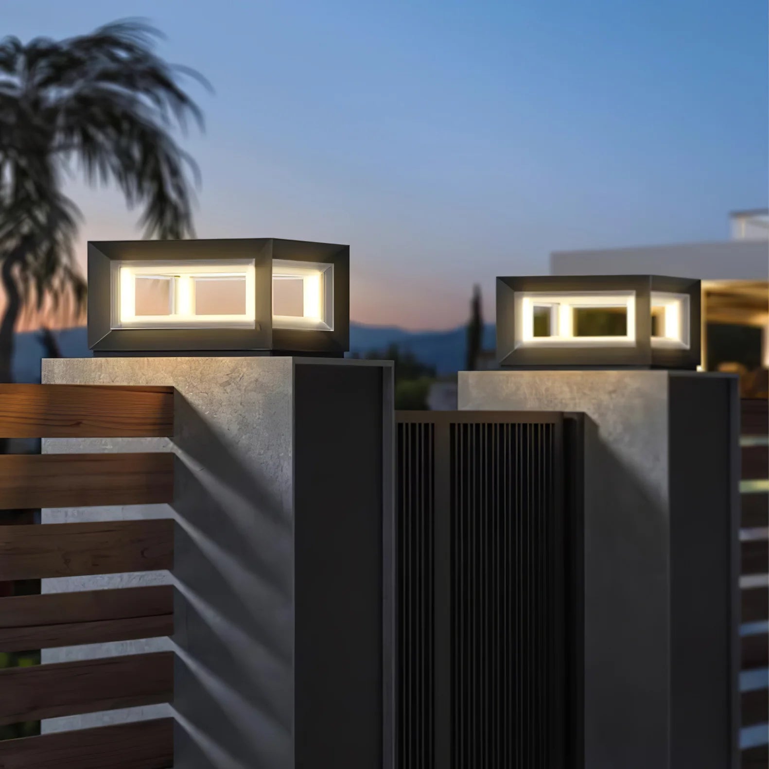 Light Cube Outdoor Post Light - Yiarolight