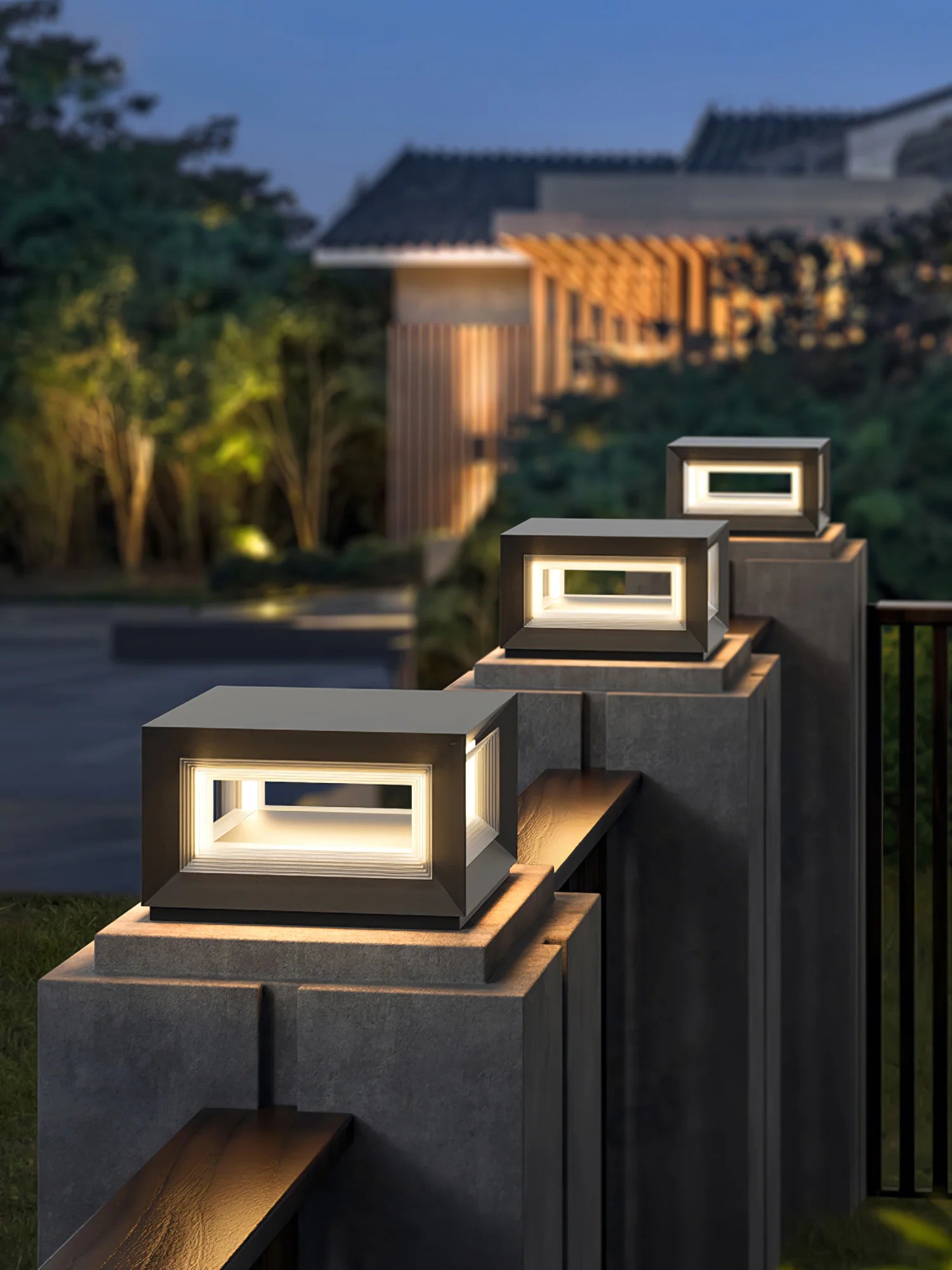 Light Cube Outdoor Post Light - Yiarolight
