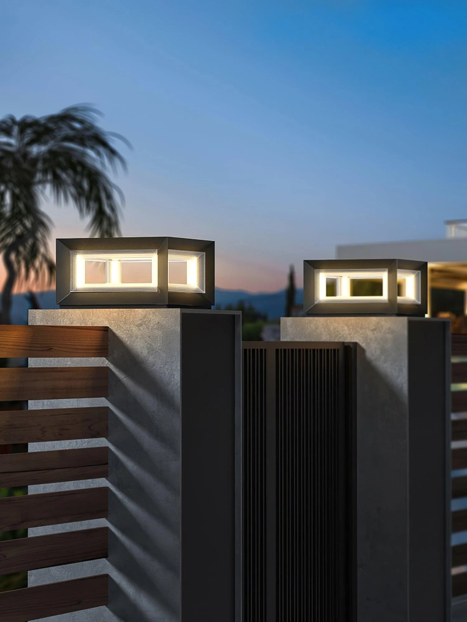 Light Cube Outdoor Post Light - Yiarolight