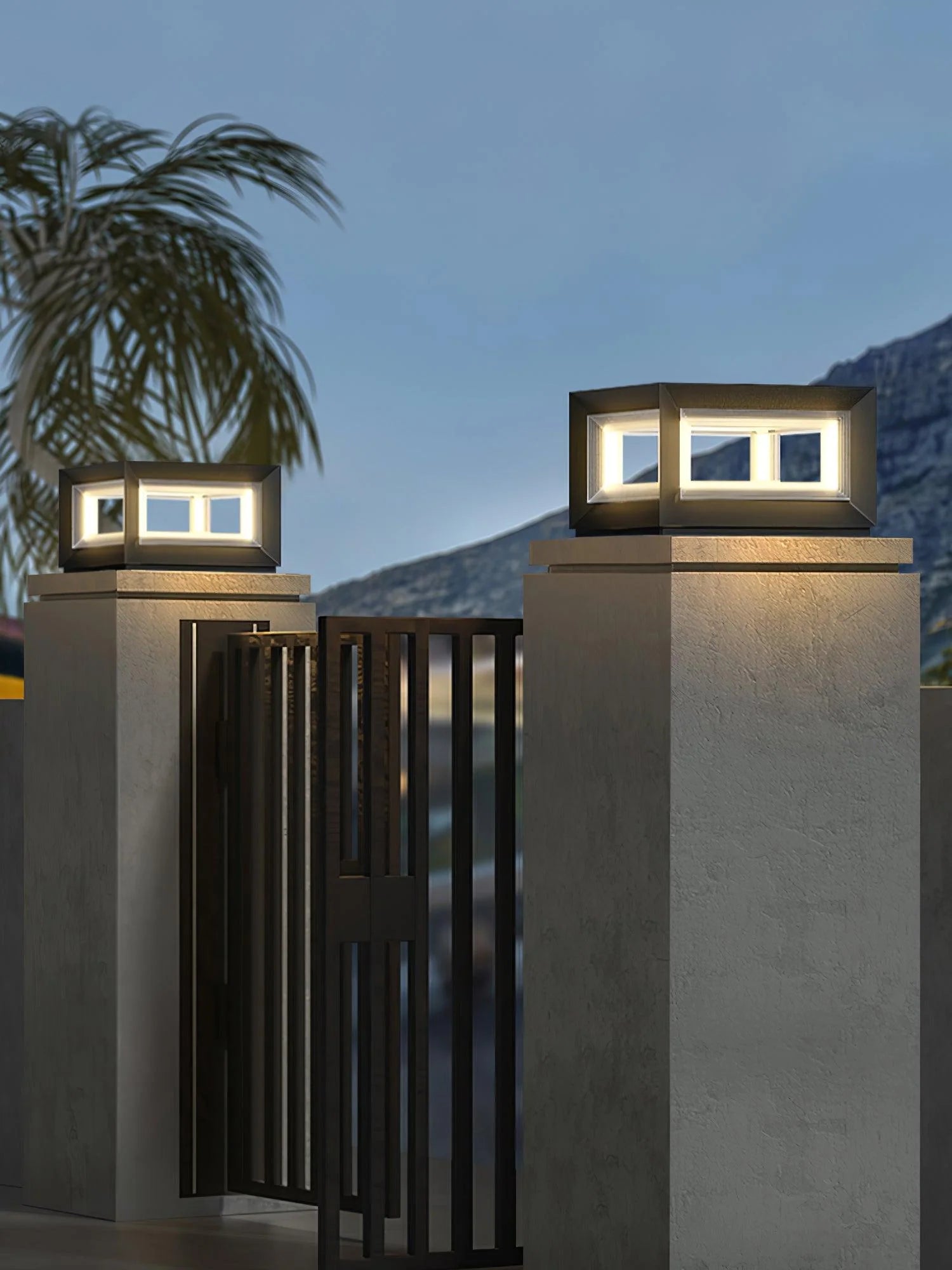 Light Cube Outdoor Post Light - Yiarolight