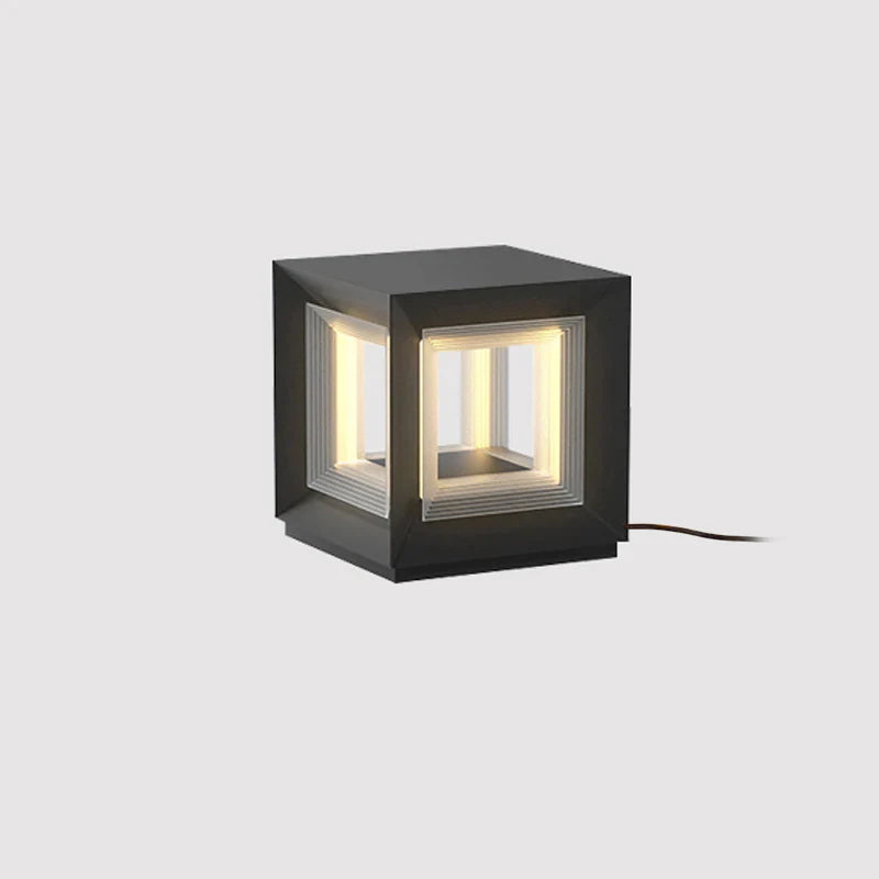 Light Cube Outdoor Post Light - Yiarolight