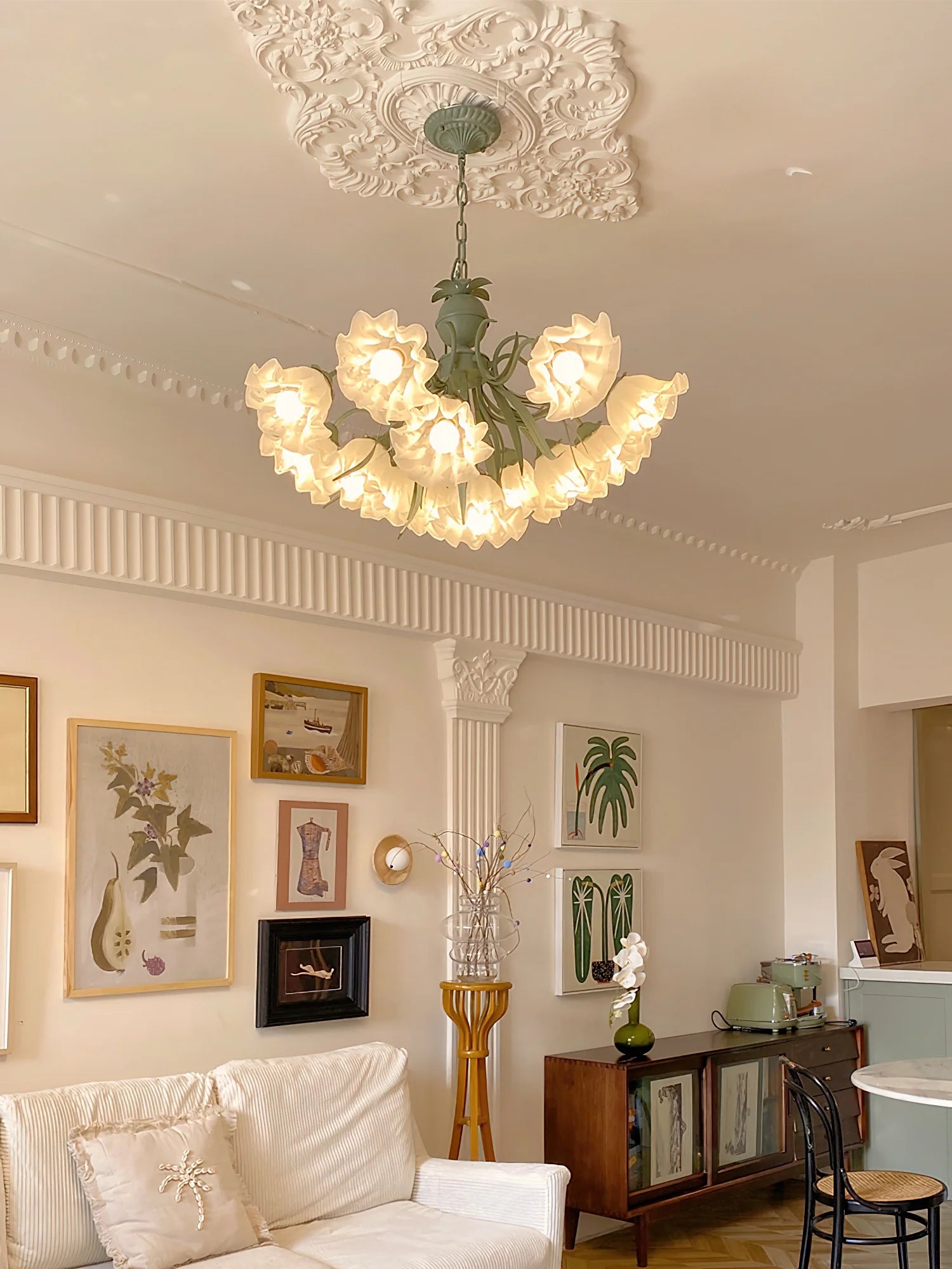 Lily of the Valley Flower Chandelier - Yiarolight
