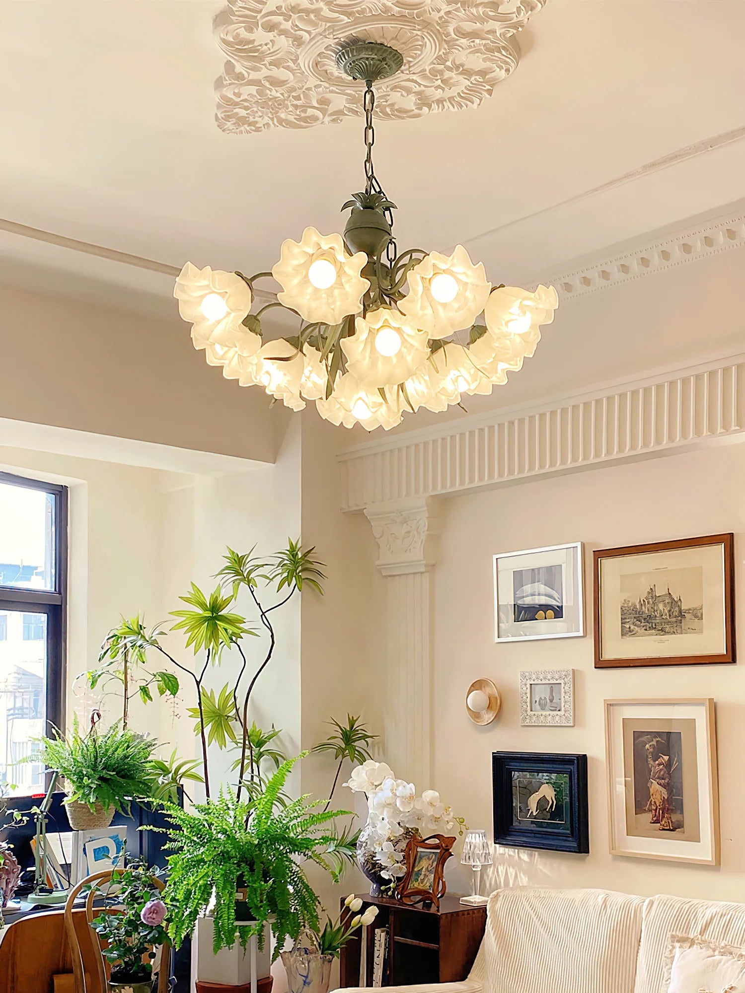 Lily of the Valley Flower Chandelier - Yiarolight