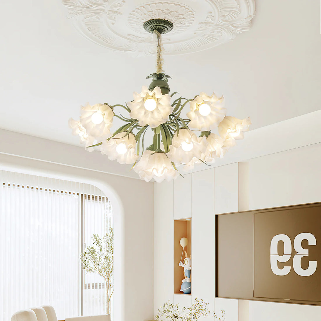 Lily of the Valley Flower Chandelier - Yiarolight