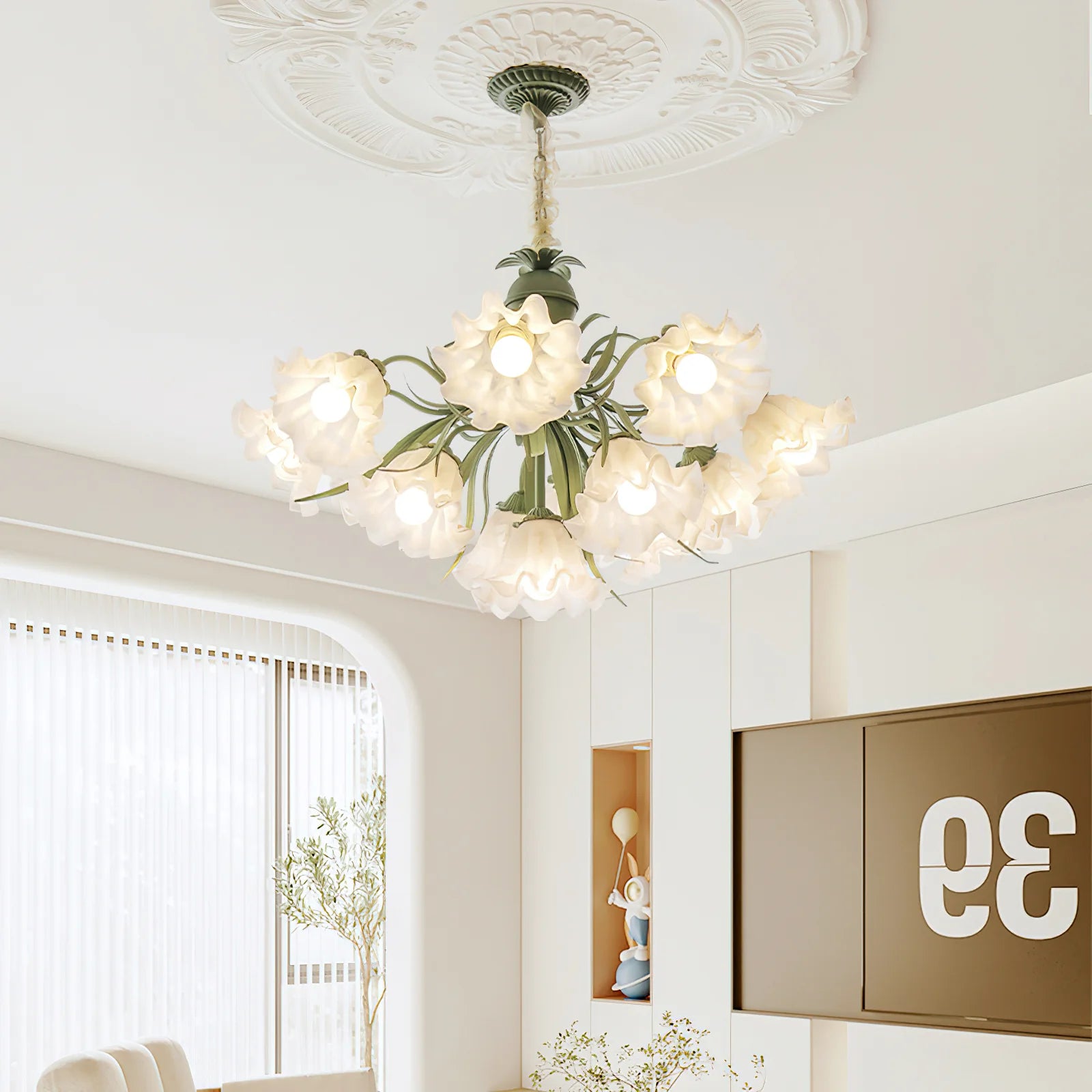Lily of the Valley Flower Chandelier - Yiarolight