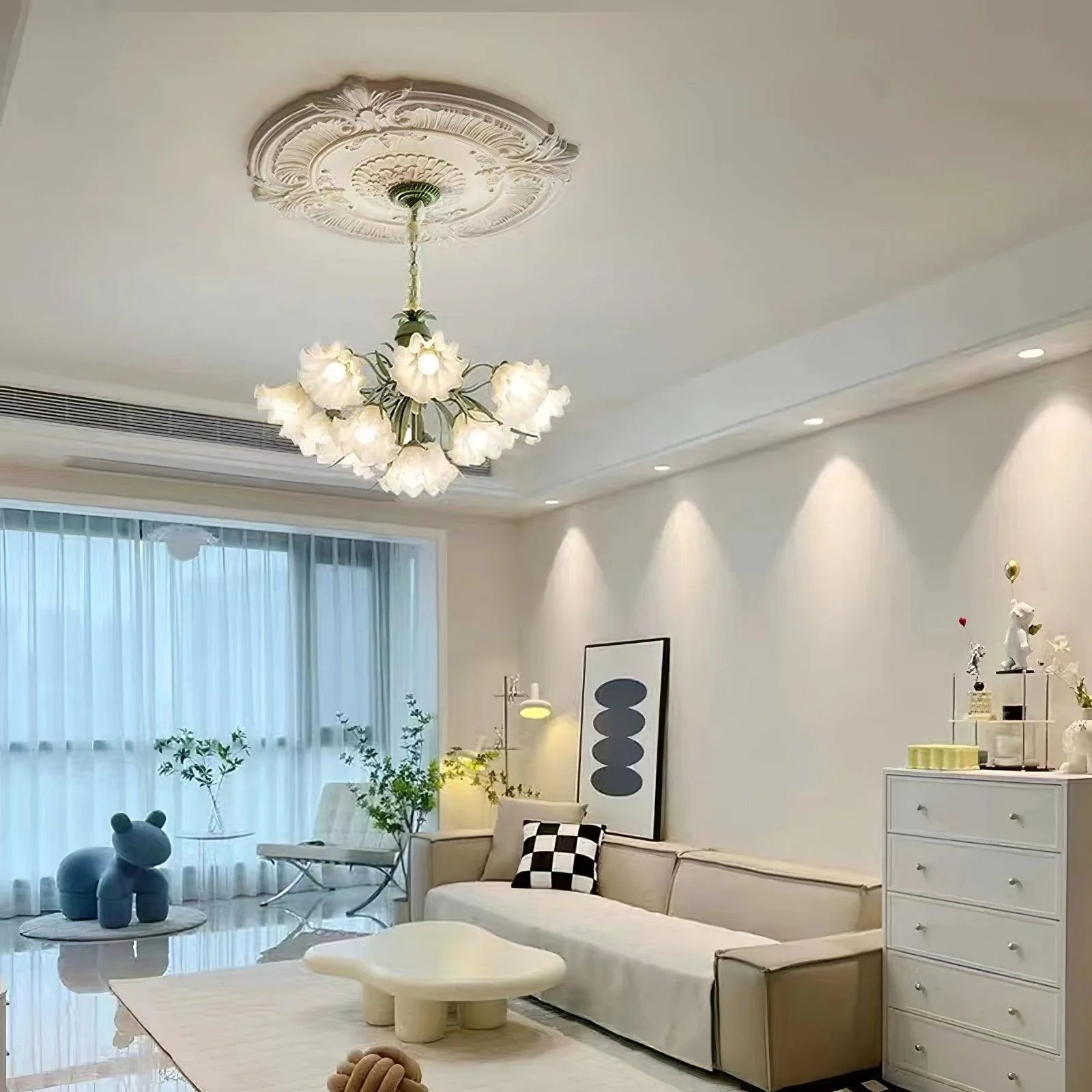 Lily of the Valley Flower Chandelier - Yiarolight