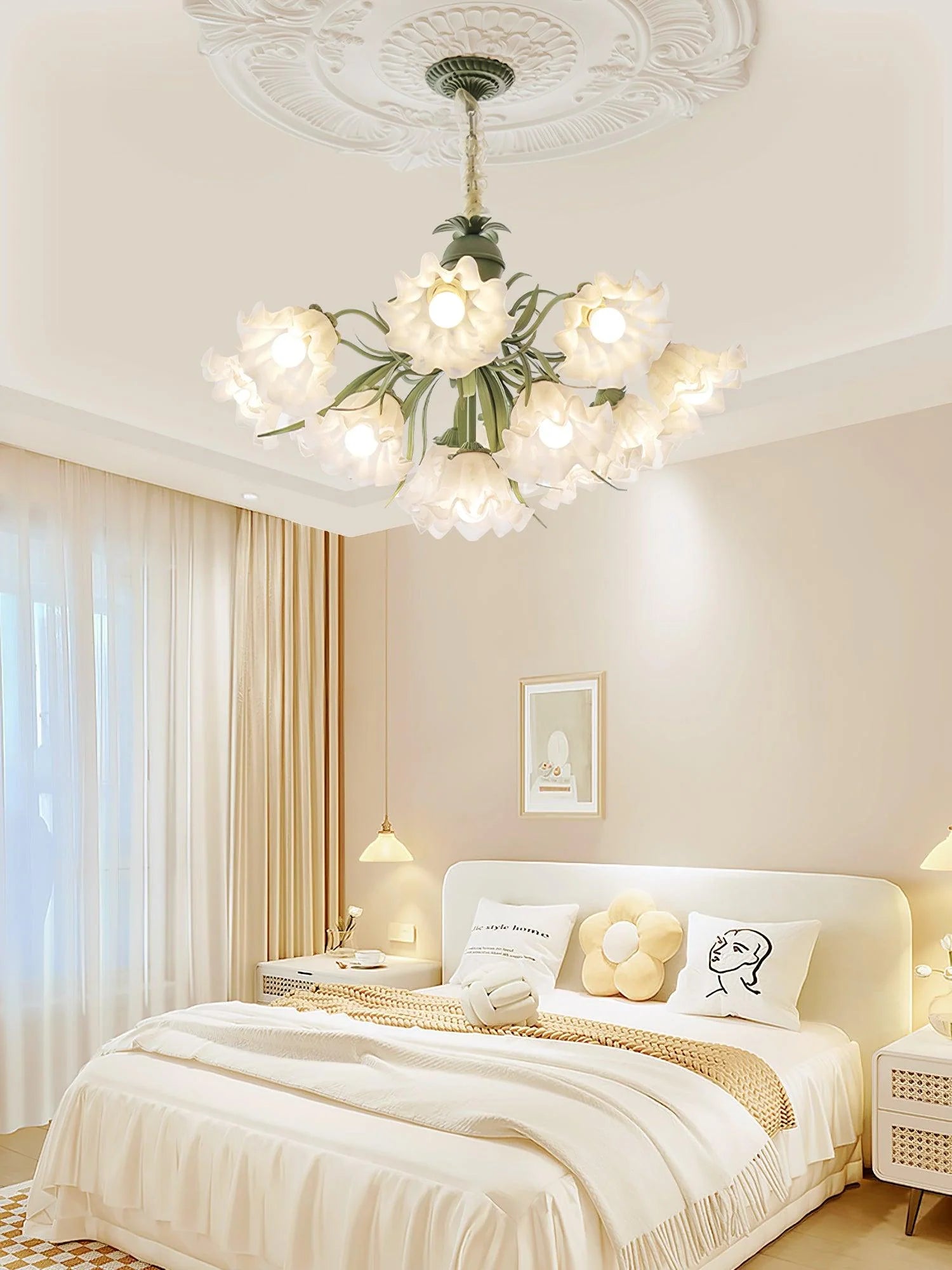 Lily of the Valley Flower Chandelier - Yiarolight