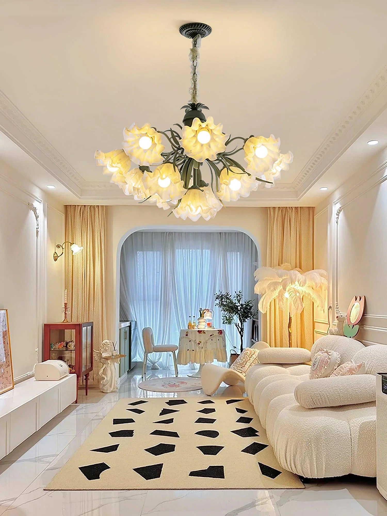 Lily of the Valley Flower Chandelier - Yiarolight