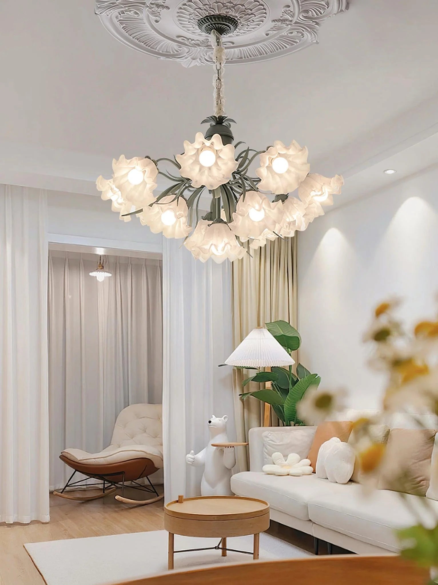 Lily of the Valley Flower Chandelier - Yiarolight