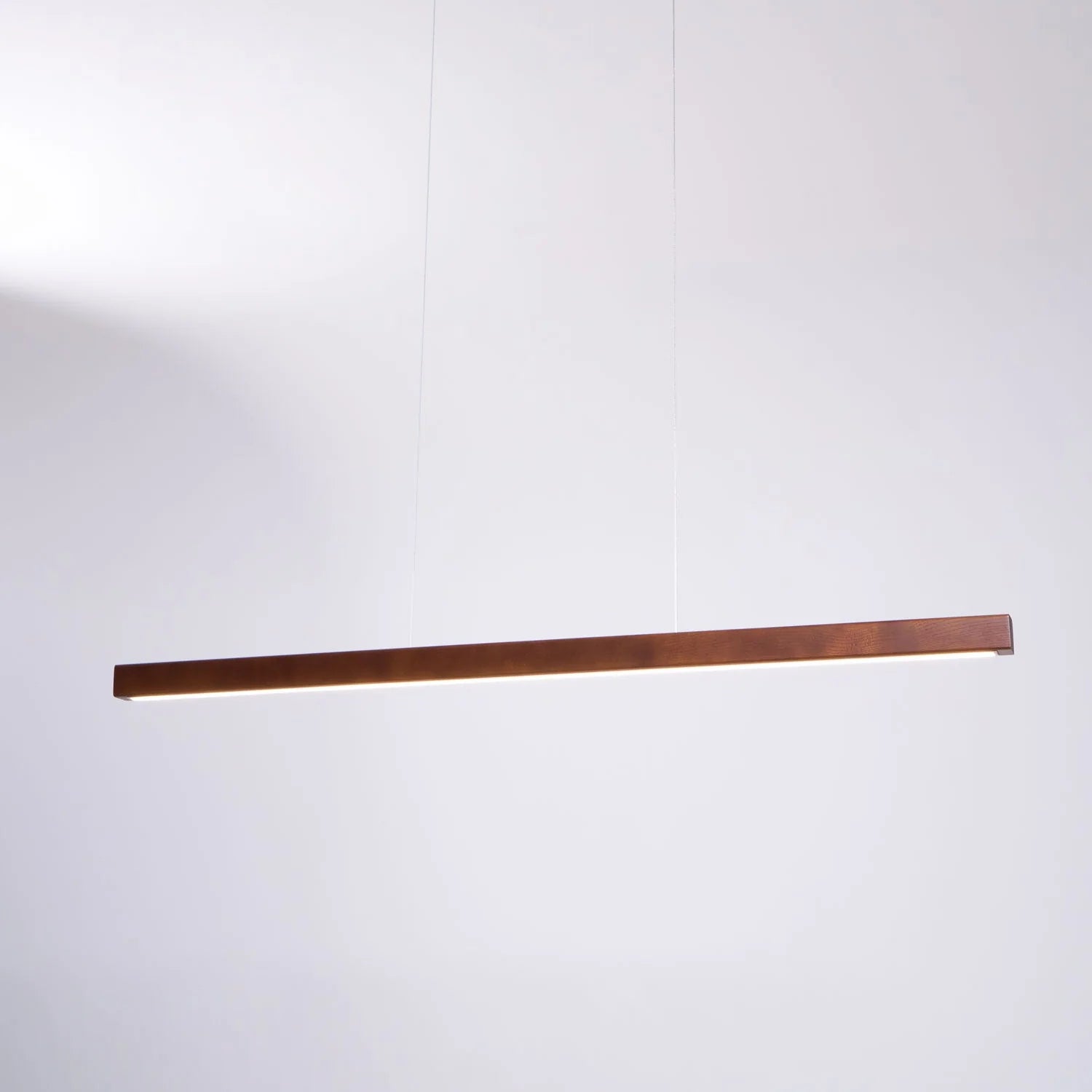Linear Wooden Pendant Light