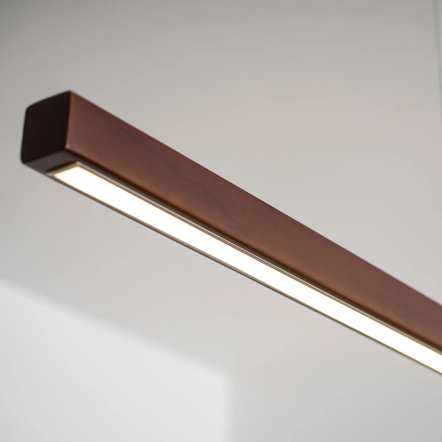 Linear Wooden Pendant Light