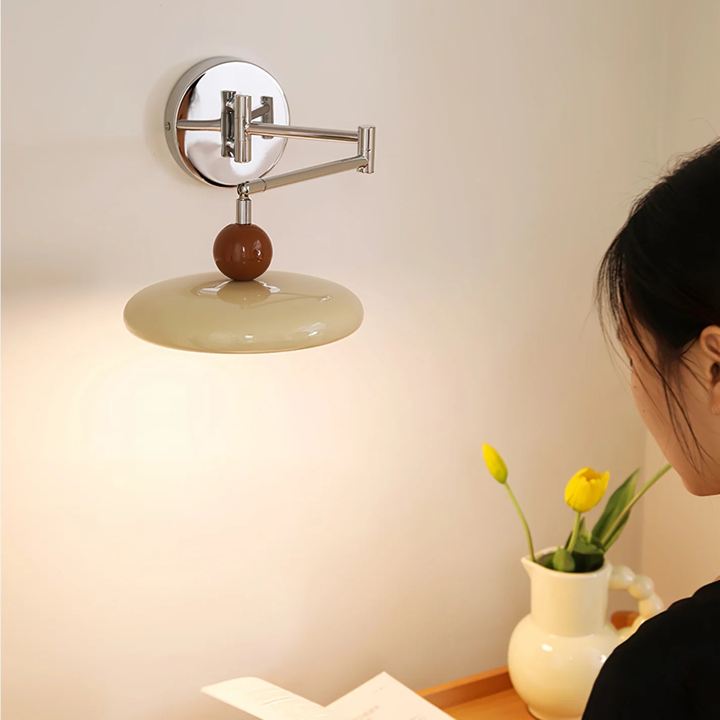 Lola Swing Arm Wall Lamp - Auraolight