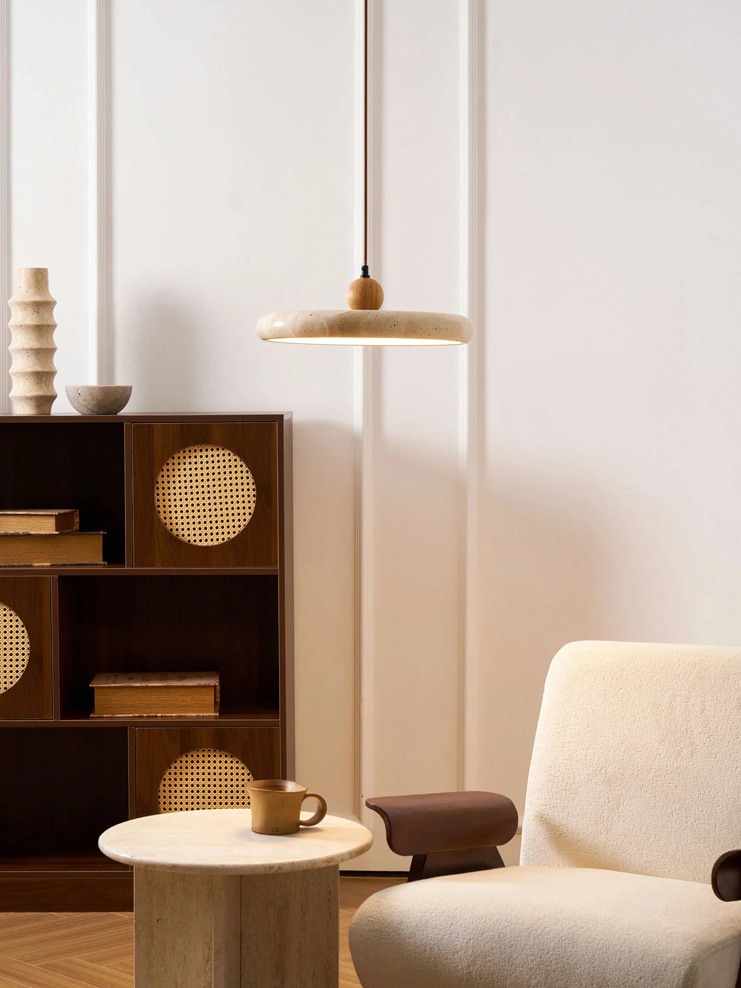 Lola Travertine Pendant Light - Auraolight