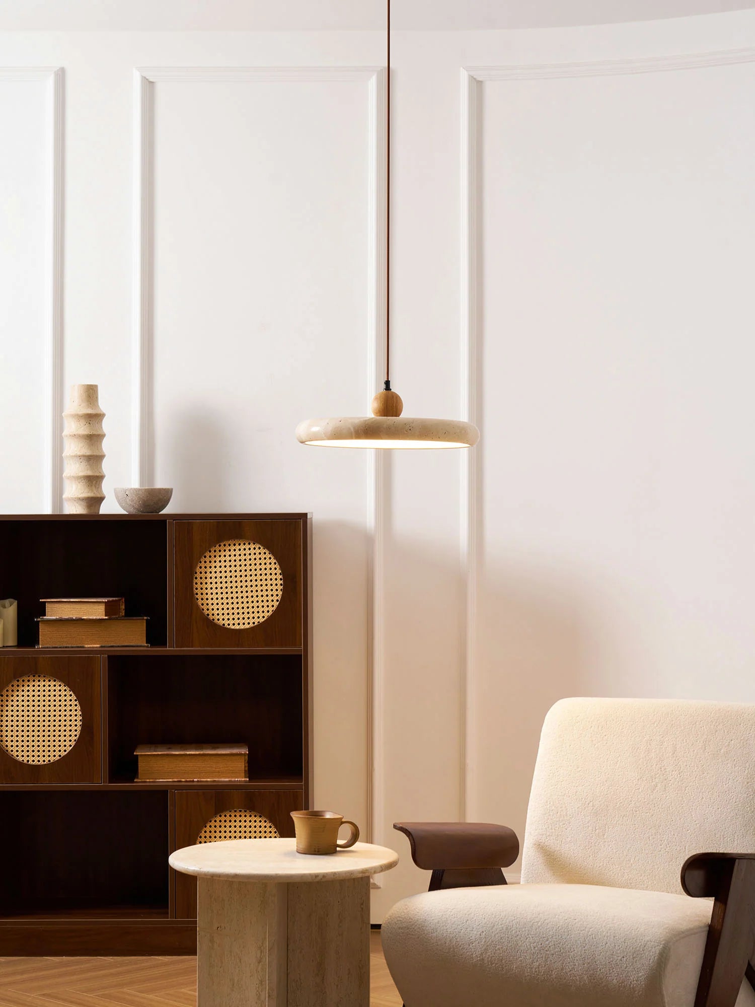 Lola Travertine Pendant Light - Auraolight