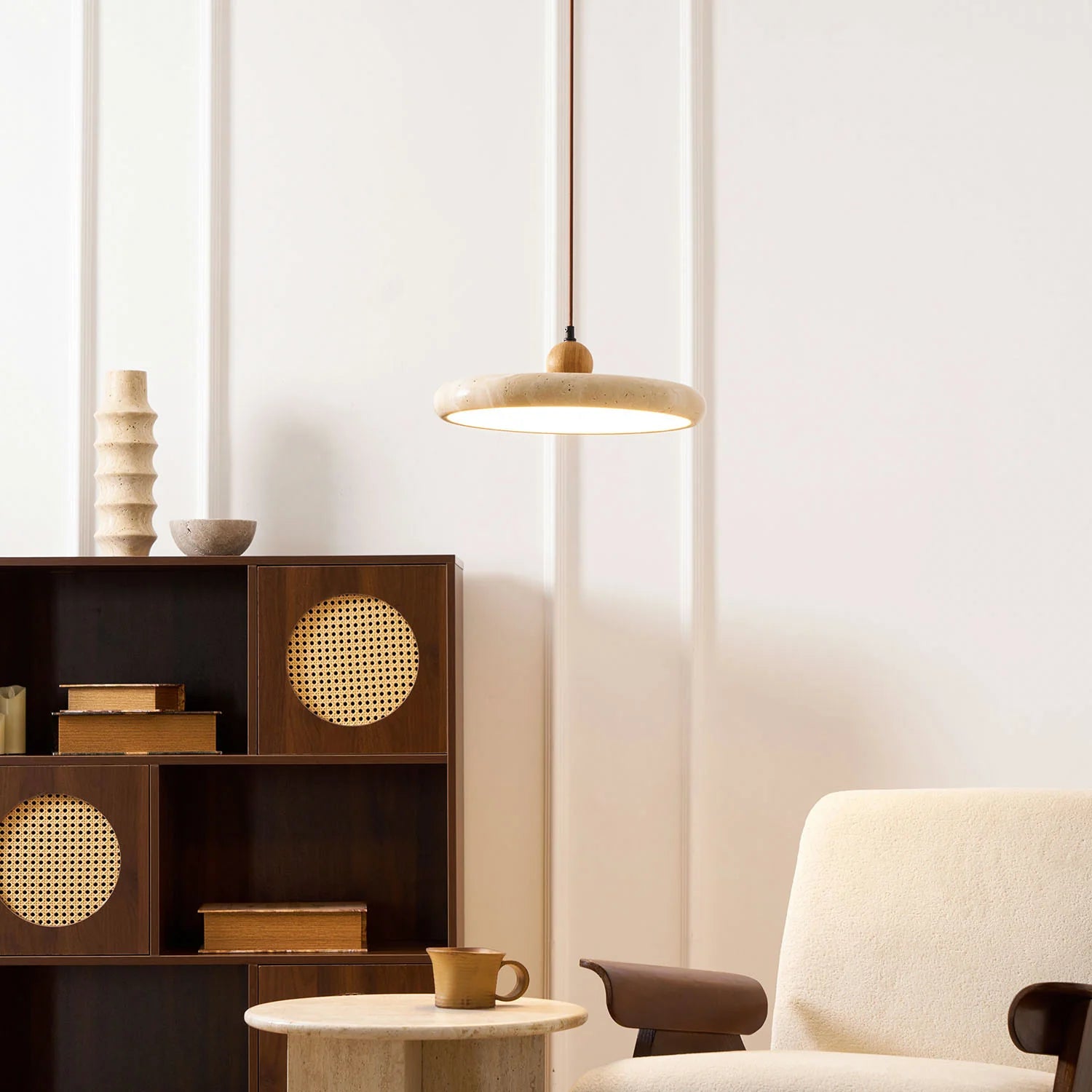 Lola Travertine Pendant Light - Auraolight