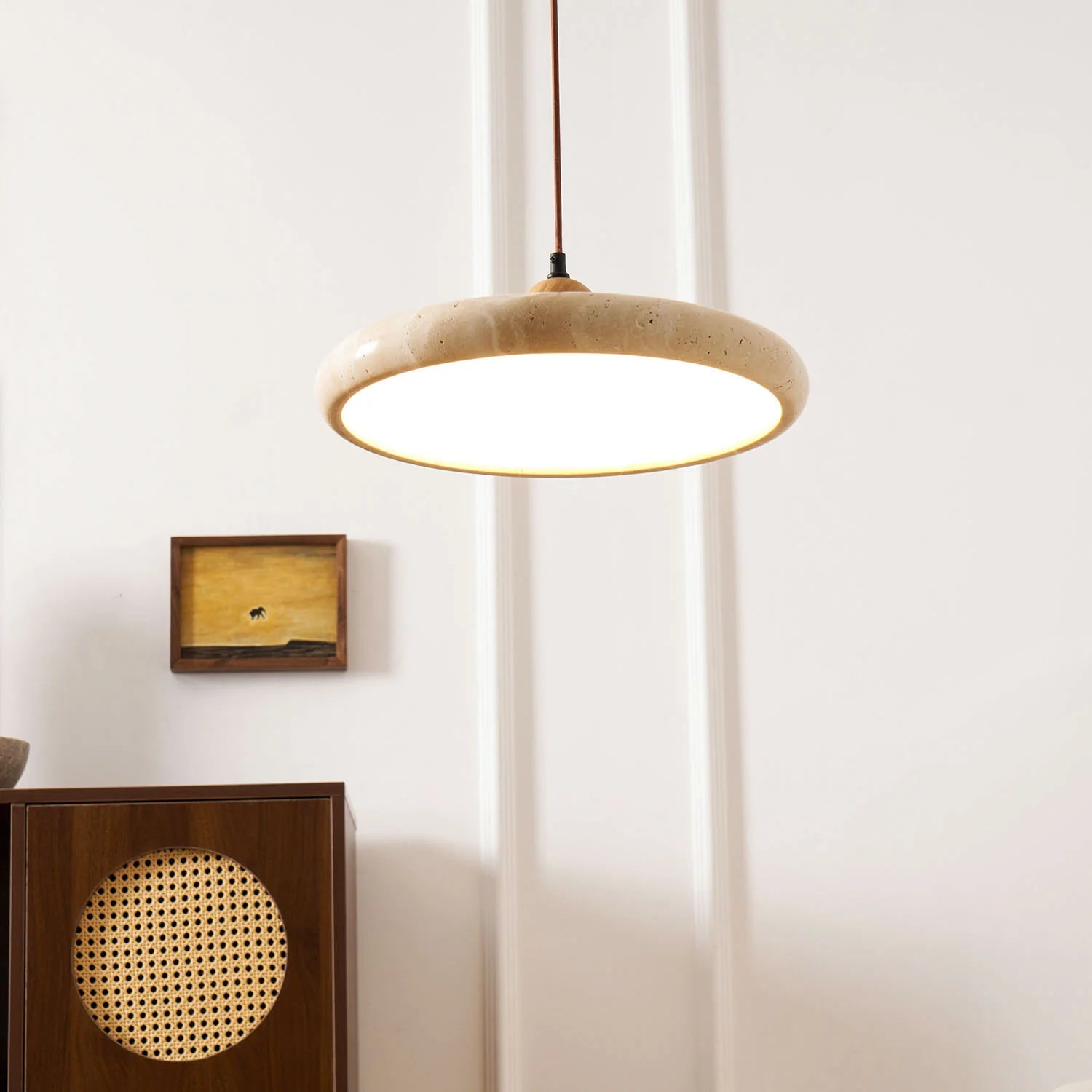 Lola Travertine Pendant Light - Auraolight