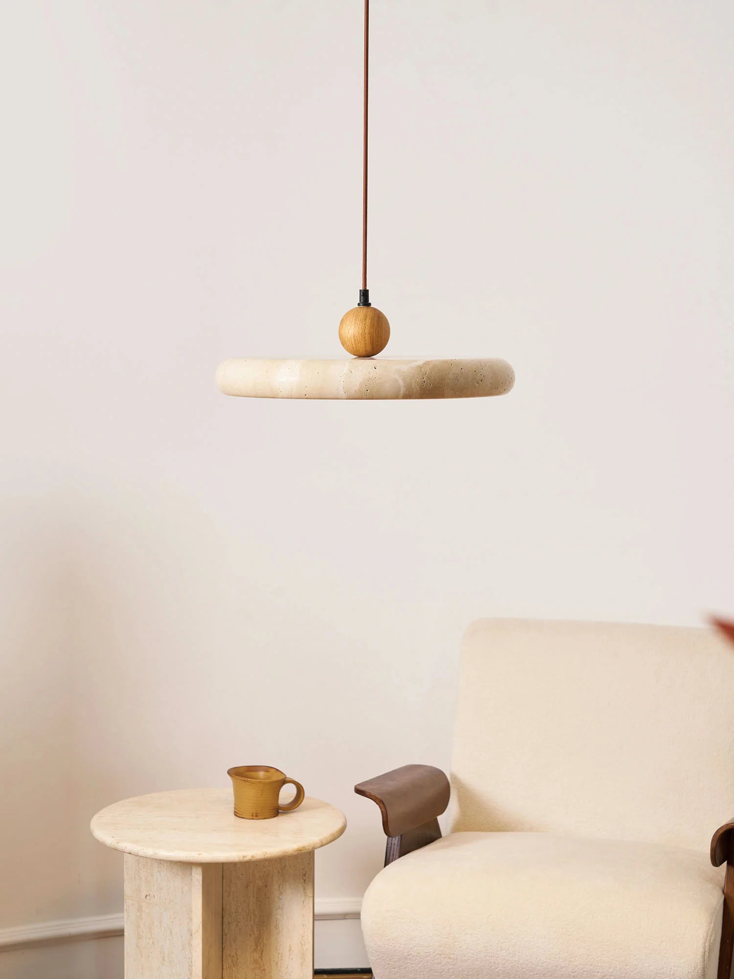 Lola Travertine Pendant Light - Auraolight