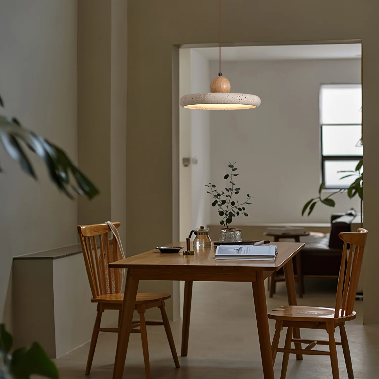 Lola Travertine Pendant Light - Auraolight