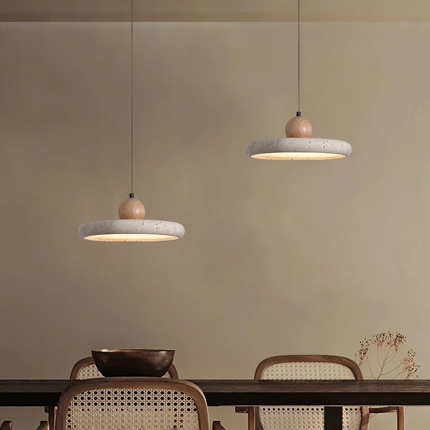 Lola Travertine Pendant Light - Auraolight