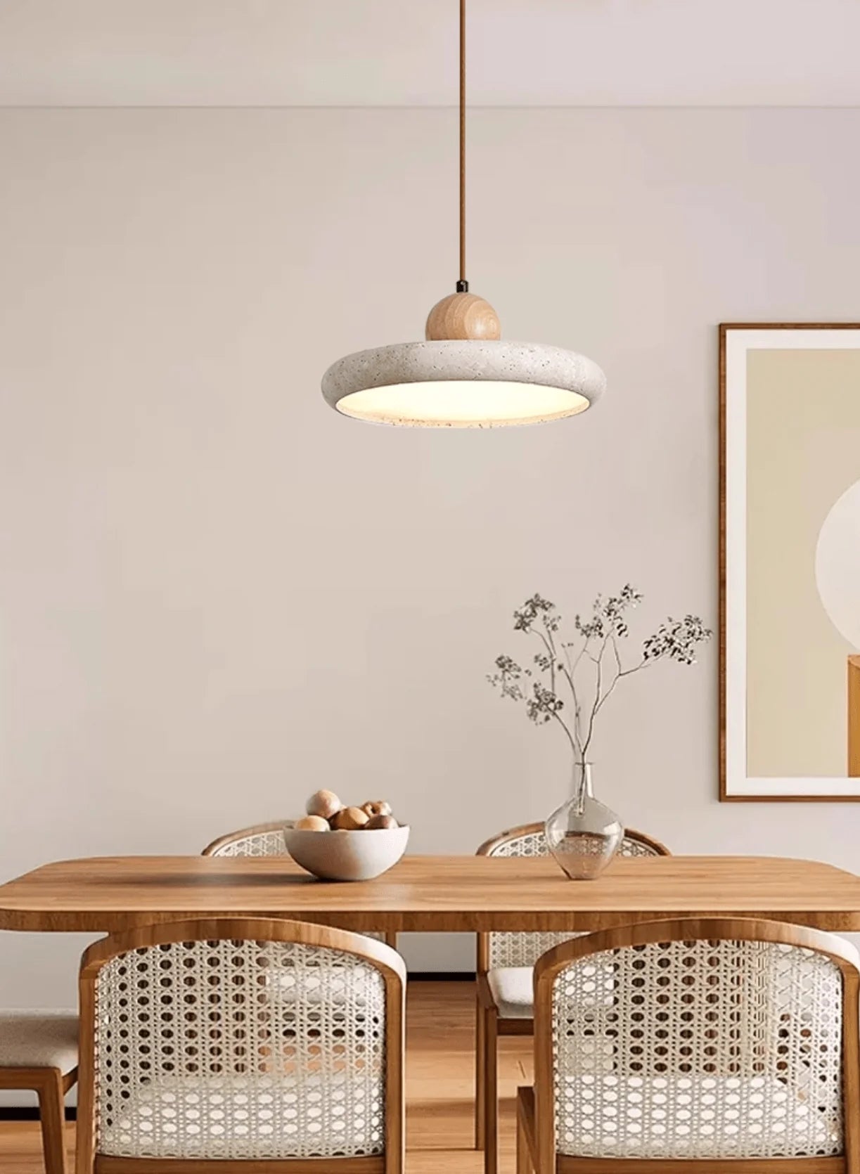 Lola Travertine Pendant Light - Auraolight