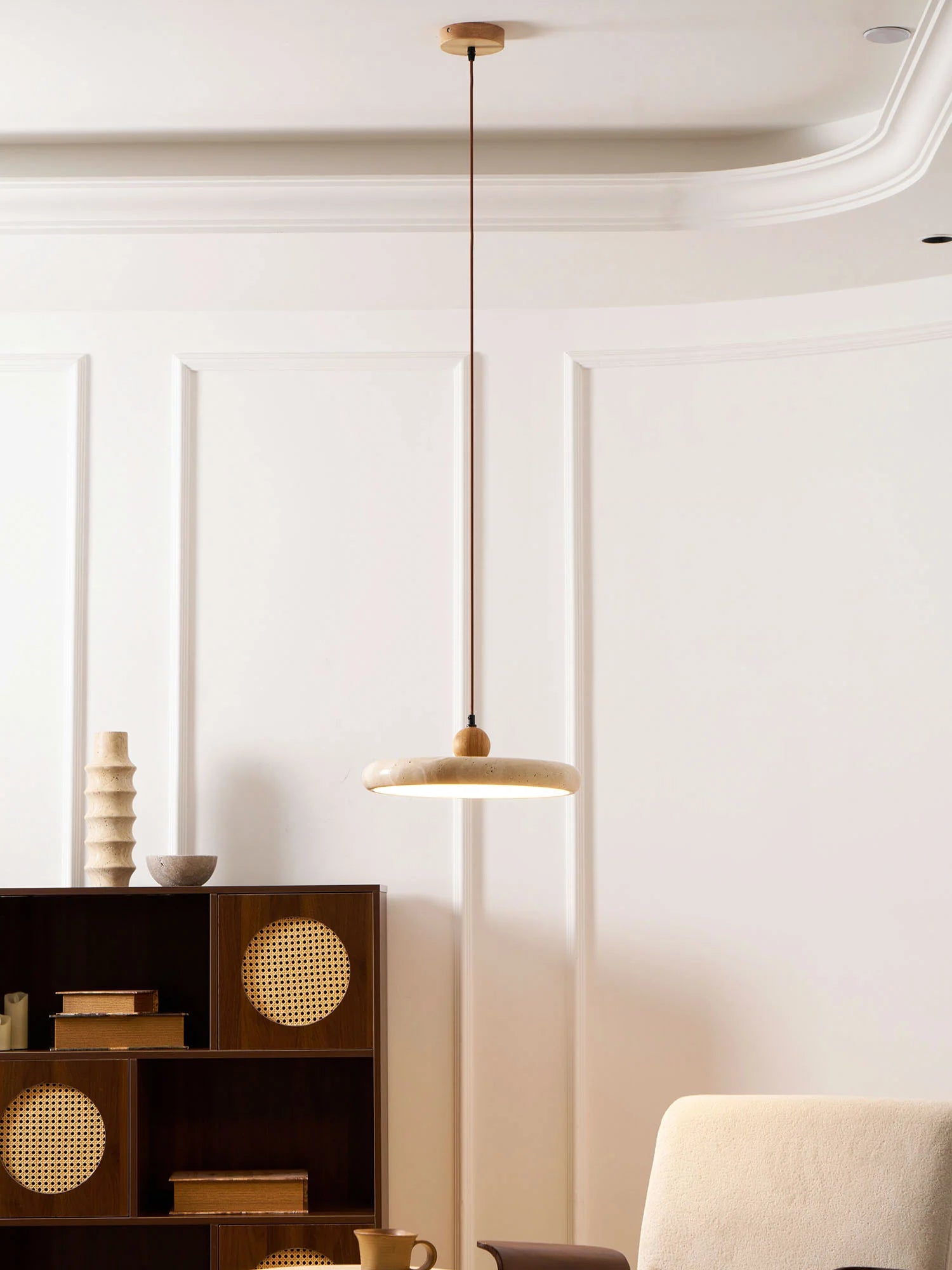 Lola Travertine Pendant Light - Auraolight