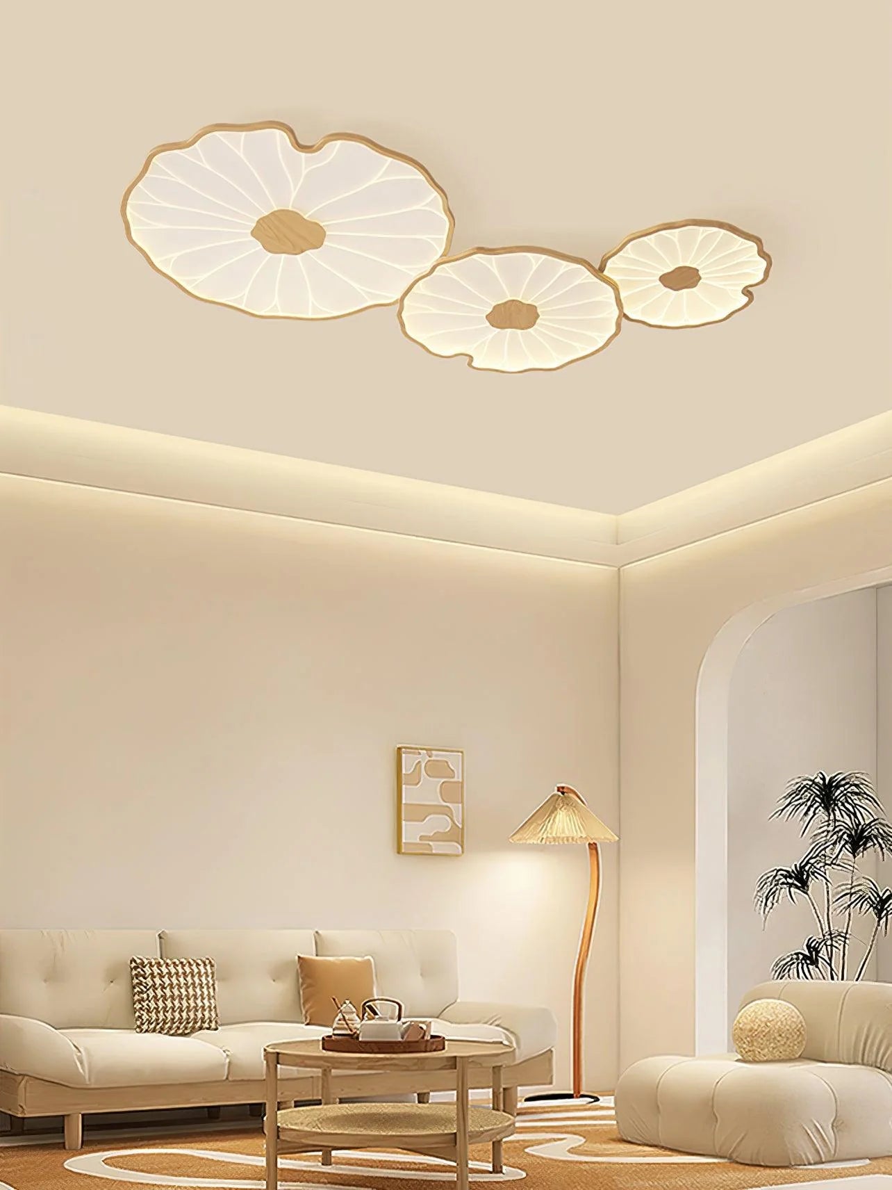 Lotus Leaf Acrylic Ceiling Lamp - Auraolight