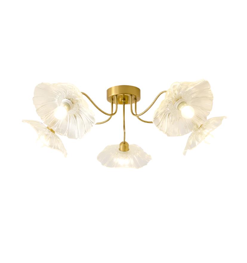 Lotus Leaf Glass Ceiling Light - Yiarolight