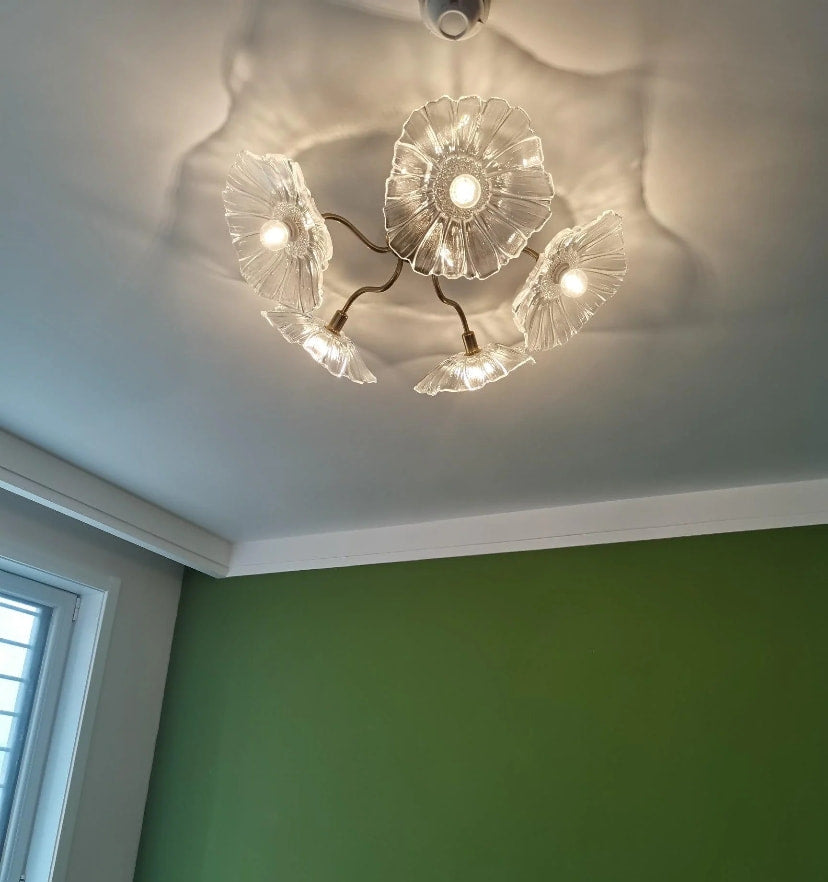 Lotus Leaf Glass Ceiling Light - Yiarolight