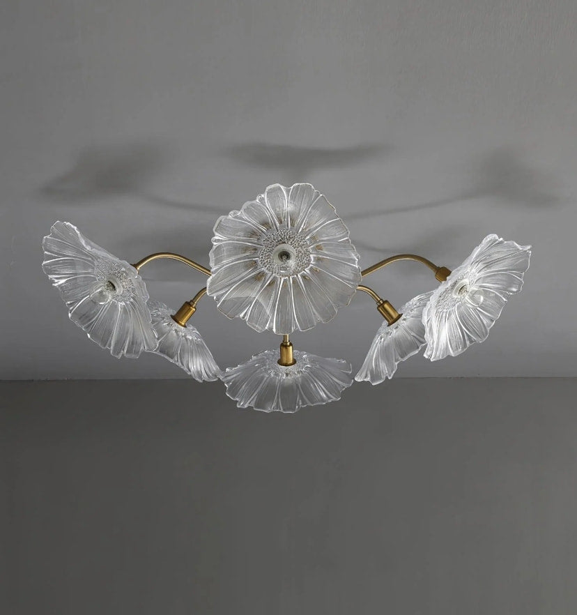 Lotus Leaf Glass Ceiling Light - Yiarolight