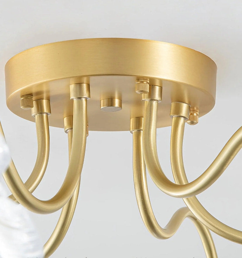 Lotus Leaf Glass Ceiling Light - Yiarolight