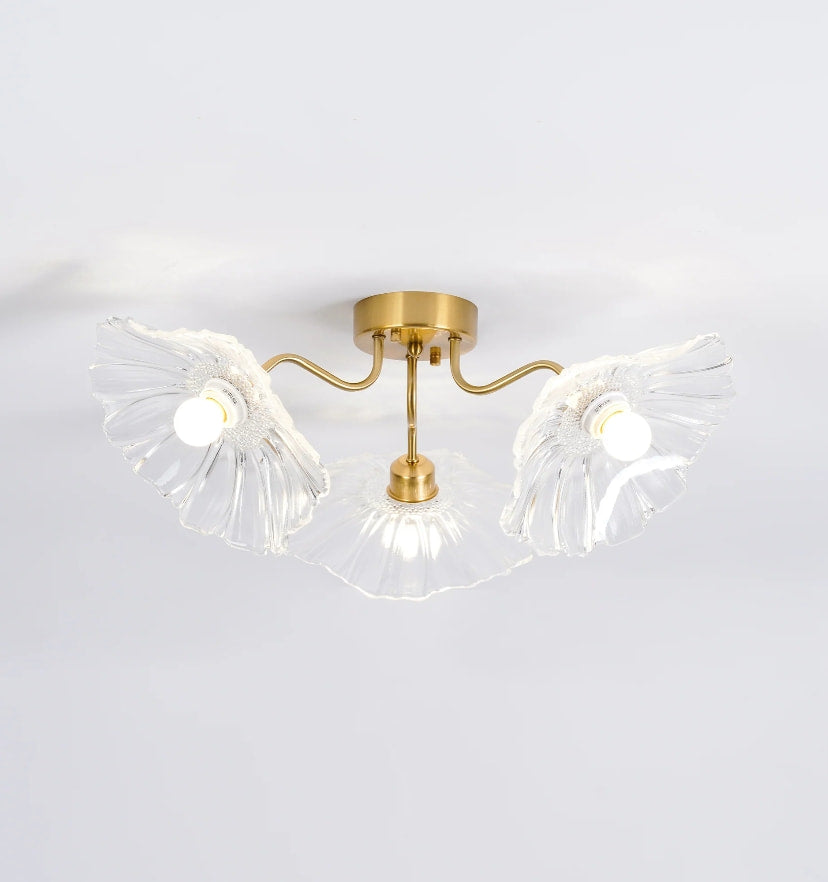 Lotus Leaf Glass Ceiling Light - Yiarolight
