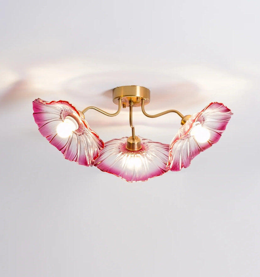 Lotus Leaf Glass Ceiling Light - Yiarolight