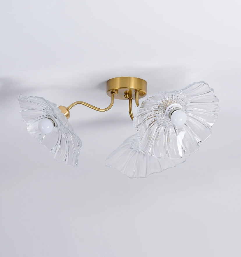 Lotus Leaf Glass Ceiling Light - Yiarolight