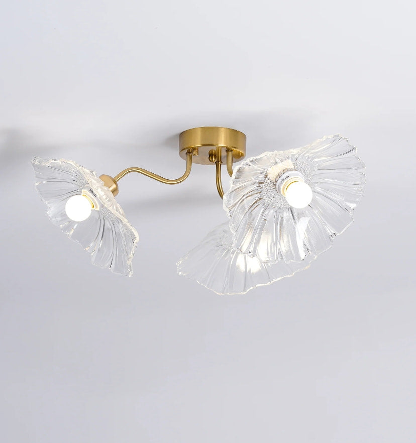 Lotus Leaf Glass Ceiling Light - Yiarolight