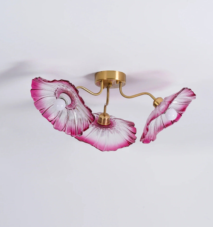 Lotus Leaf Glass Ceiling Light - Yiarolight