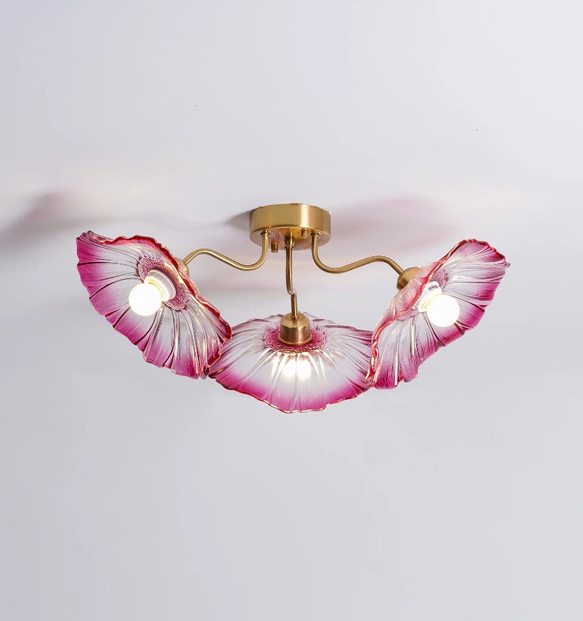Lotus Leaf Glass Ceiling Light - Yiarolight