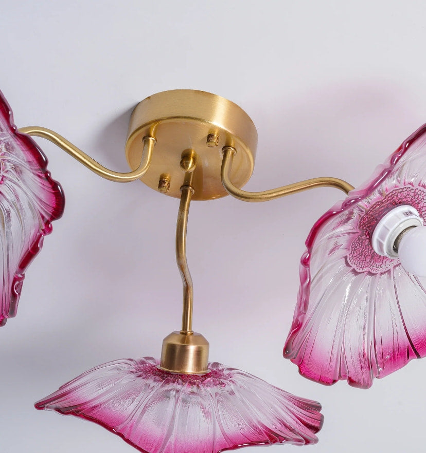 Lotus Leaf Glass Ceiling Light - Yiarolight