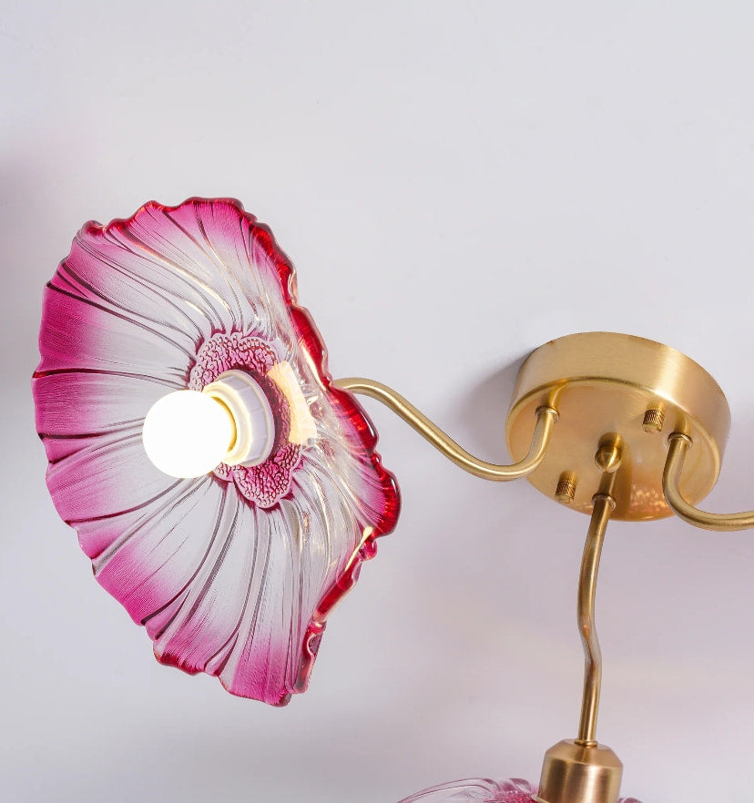 Lotus Leaf Glass Ceiling Light - Yiarolight