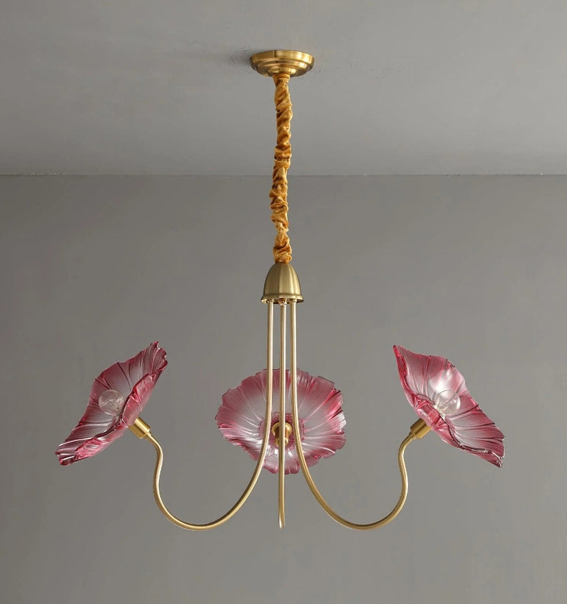 Lotus Leaf Glass Chandelier - Yiarolight