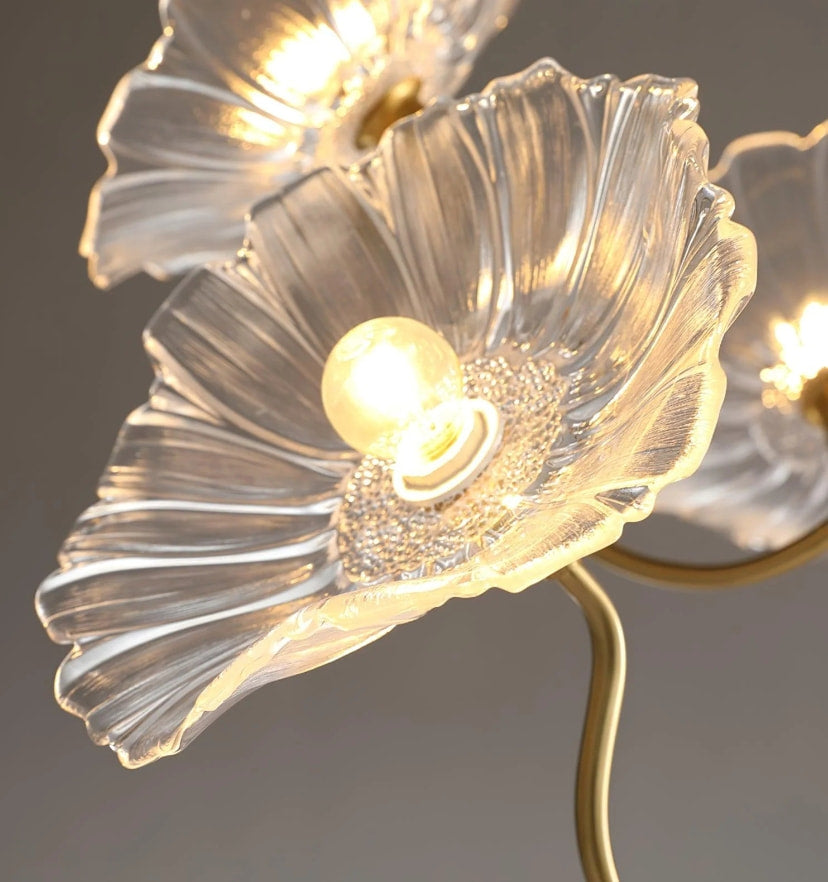 Lotus Leaf Glass Chandelier - Yiarolight