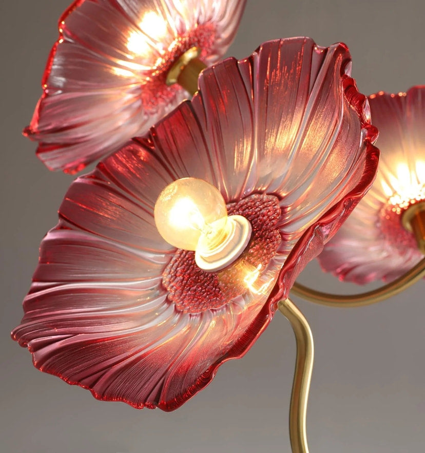 Lotus Leaf Glass Chandelier - Yiarolight
