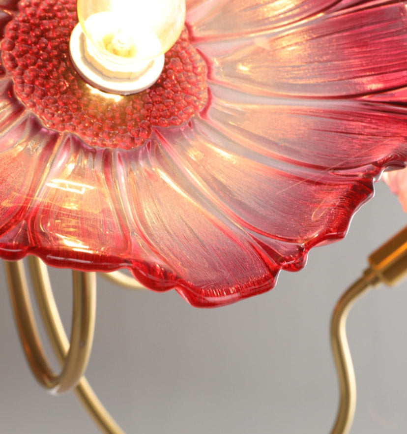Lotus Leaf Glass Chandelier - Yiarolight