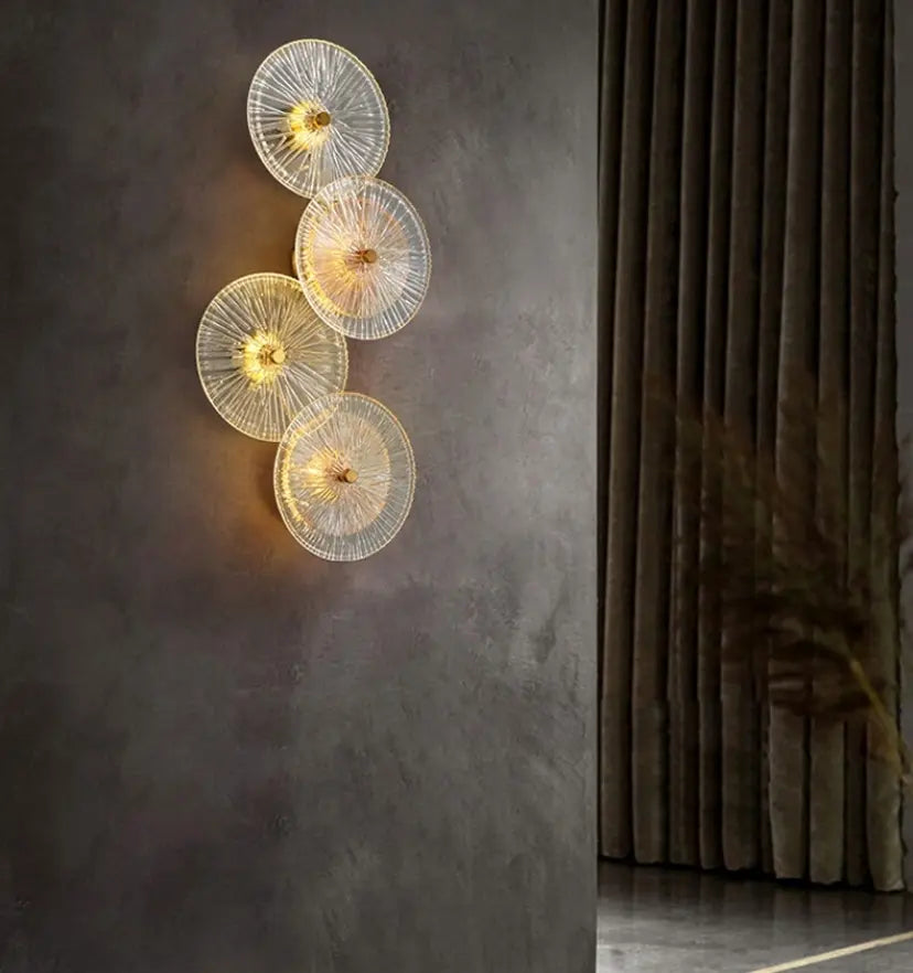Lotus Leaf Glass Wall Lamp - Yiarolight