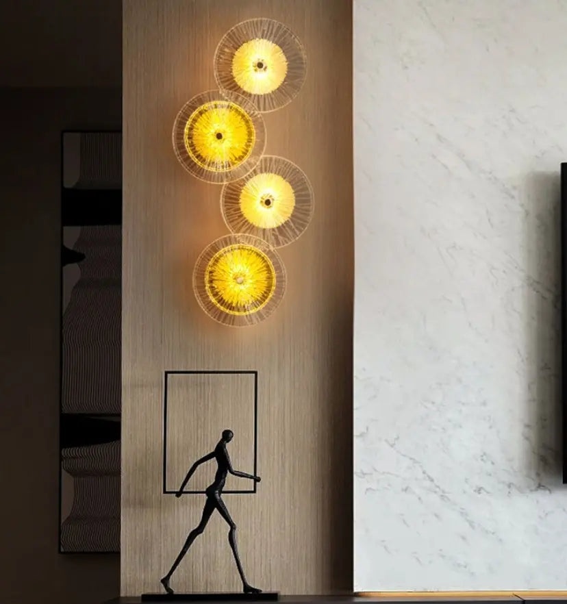 Lotus Leaf Glass Wall Lamp - Yiarolight
