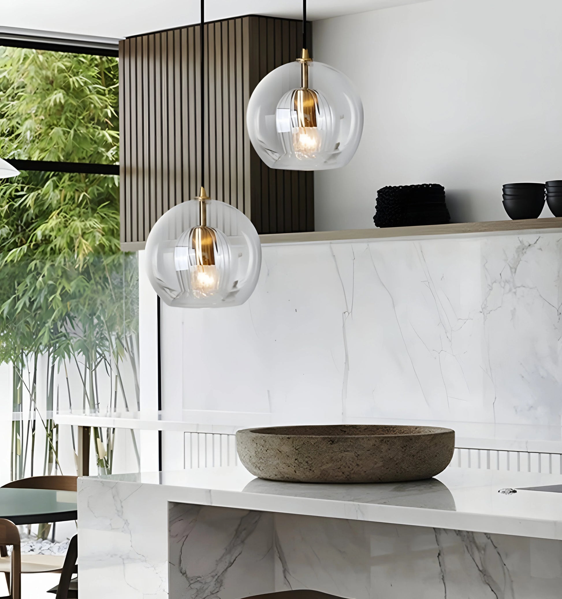 Mzan Glass Pendant Light - Yiarolight