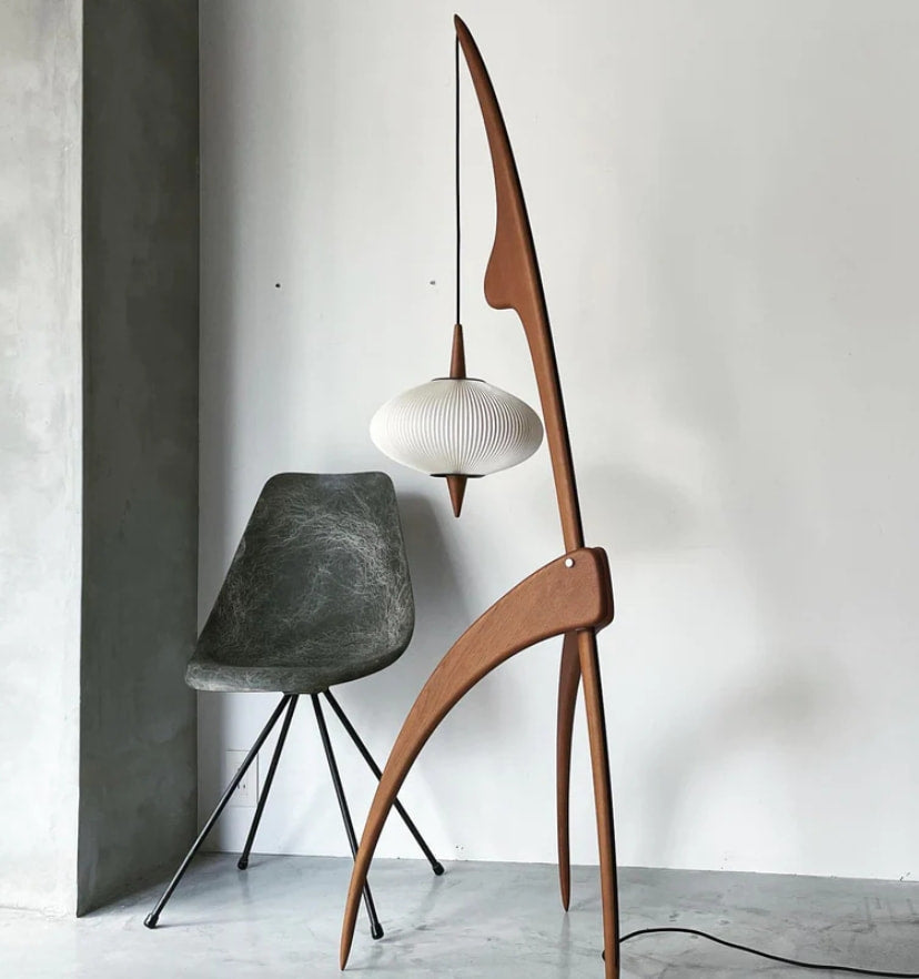 Mantis Wood Floor Lamp - Yiarolight